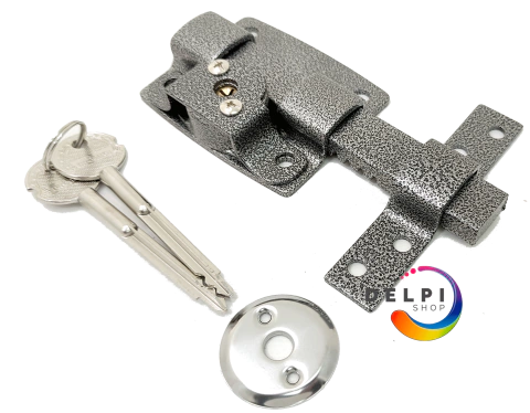 Cerrojo Pasador Llave Cruz Reforzado Puerta 2 Unidades Peltre