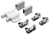 5 Kit de bisagras pivot para vidrio doble puertas con iman doble expulsor push