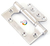 Bisagras 100 X 75 Omega Acero Inoxidable 10 Unidad Reforzada