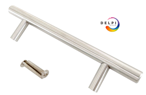 Manija Barral 192 Mm Acero Inoxidable 10 Unidades Mueble Cajón