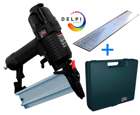 Clavadora Neumatica Bta 10-50mm Con Maletin + 5000 Clavos