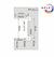 Bisagra Puerta Vidrio O Mampara Baño 90º Acero Inoxidable - comprar online