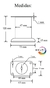 Pata Para Mueble Sillón Sofa Fija 12 Cm Acero Cromada tubular - Delpishop  herrajes y accesorios para baños