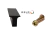 Manijas Tiradores Aluminio 32mm 50 Unid Mueble Cajón T Negra en internet
