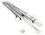 Correderas Telescopicas 25cm Carga 20 Kg 10 Par Guia Cajon zincada 3cm alto