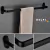 Toallero Para Baño Acero Inoxidable 60cm porta toalla negro no se oxida en internet