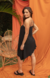 Bata Vestido Assimétrico Preto - comprar online