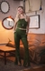 Calça Flare Jade Verde com fenda - comprar online