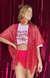 Kimono Paetê Vermelho - comprar online