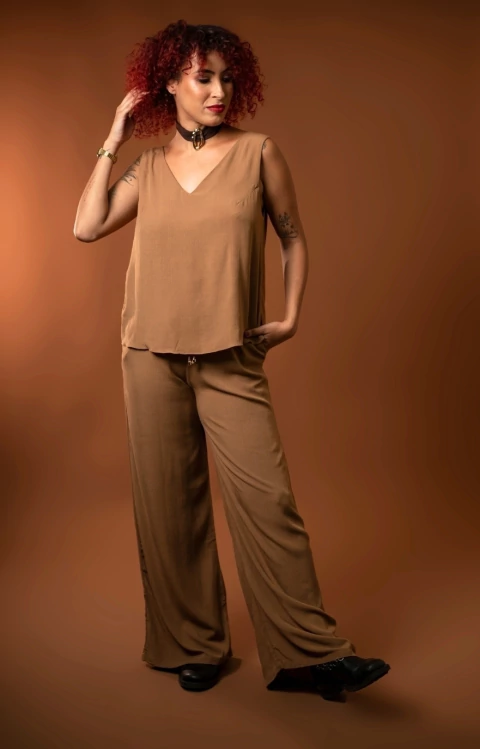 Pantalona Capuccino c/ Elástico - comprar online