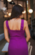 Vestido Midi Antônia Uva - comprar online