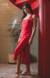 Vestido Midi Antônia Vermelho - loja online