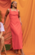 Vestido Midi Antônia Vermelho - Odara
