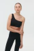 TOP ONE-SHOULDER / JET BLACK