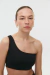 TOP ONE-SHOULDER / JET BLACK