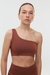 TOP ONE-SHOULDER / MARRON TERRA - Skinna