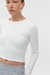 REMERA ML CROPPED MORLEY / OFF-WHITE - tienda online