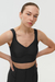 TOP V-NECK EN RIB / JET BLACK en internet