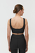 TOP V-NECK EN RIB / JET BLACK - comprar online