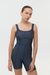 MONO CORTO PANELLED EN RIB / GRIS GRAPHITE - comprar online