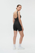 MONO CORTO PANELLED EN RIB / JET BLACK - comprar online