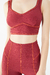 TOP V-NECK EN RIB / BORDÓ GLORY en internet