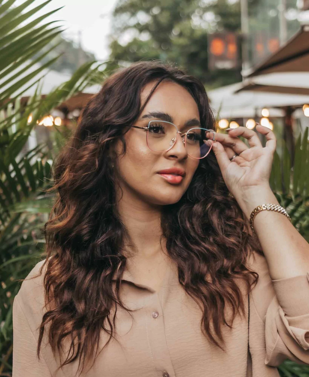 Armação Dai Azul e Rosa