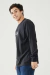 Imagem do Camiseta Manga Longa Fine Stripes Federal Art Preto - 170