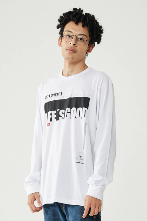 Camiseta Manga Longa Just A Lifestyle Federal Art - Branco - 64161