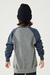 Blusa de Moletom Juvenil Comfy Basic Logo Federal Art - Mescla Marinho - 64205 - loja online