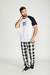 Calça Xadrez Flanelada Preto e Branco Federal Art - 12118