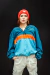 Jaqueta Corta Vento - Azul Laranja 11585 - comprar online