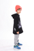 Blusa de Moletom Canguru Juvenil Long - Preto - 63294 na internet