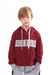 Blusa de Moletom Juvenil Canguru Aberto - Bordo - 650