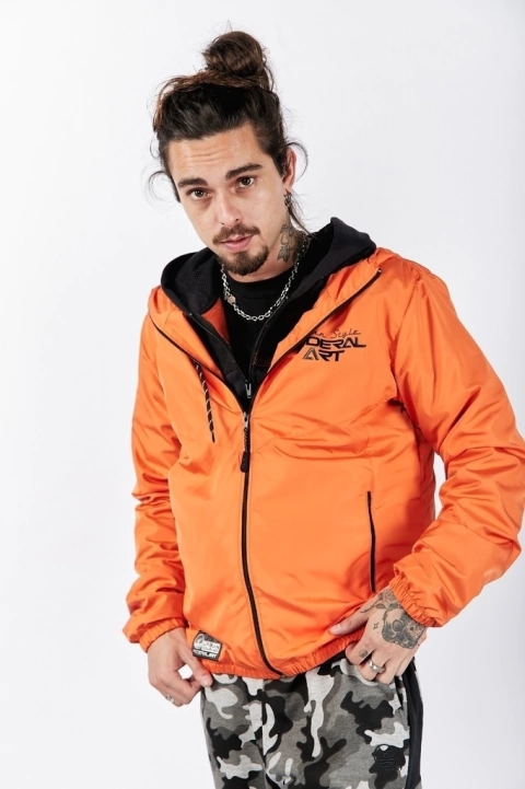 Jaqueta Corta Vento Laranja - 11586