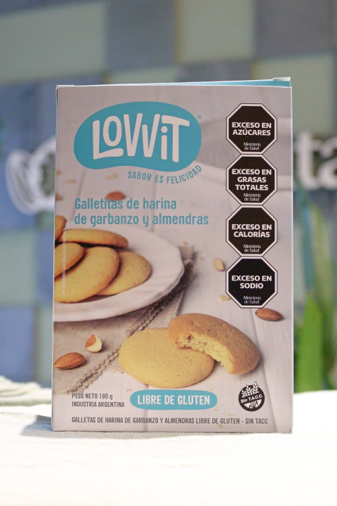 GALLETAS DE ALMENDRAS Y HARINA DE GARBANZO x 180GMS - LOVVIT