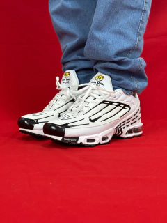 Nike air max tn 3 plus importado branco preto - comprar online