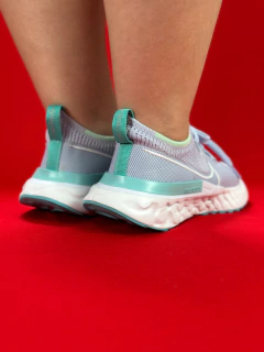 Nike React Flyknit Azul Bebe Nacional Premium na internet