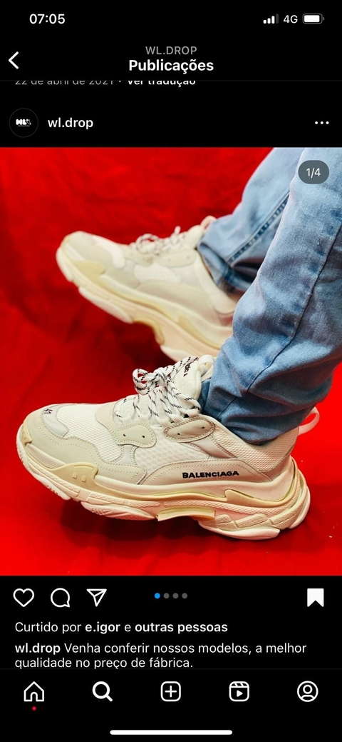 Balenciaga triple s branco