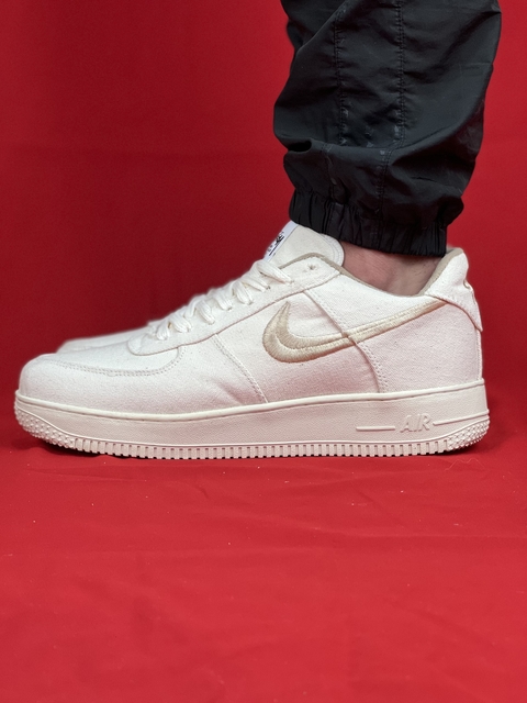 Nike Bege Air Force 1 Lona Stussy