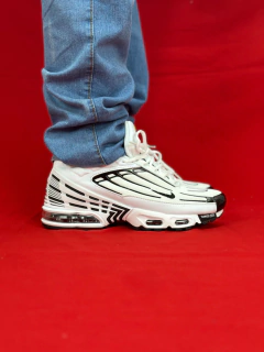 Nike air max tn 3 plus importado branco preto