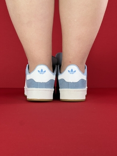 Adidas campus azul branco camurça nacional na internet