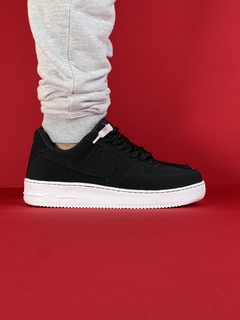 Nike air force 1 preto branco camurça nacional s