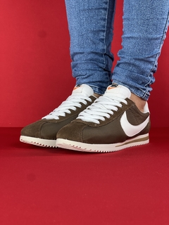 Nike Cortez marrom branco nacional - comprar online