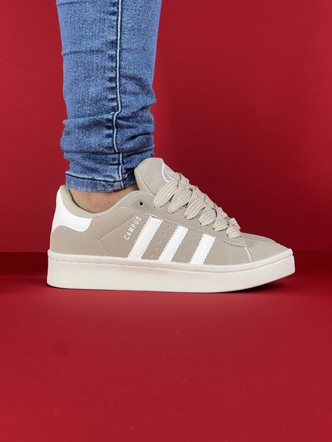 Adidas campus bege escuro nacional