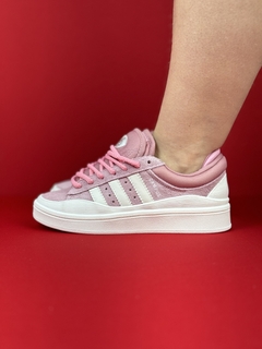 Adidas campus 2.0 rosa branco nacional premium