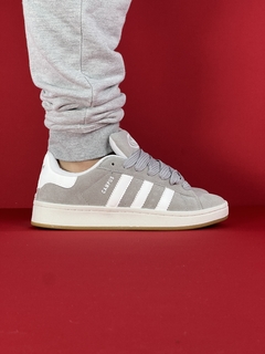 Adidas campus cinza camurça nacional