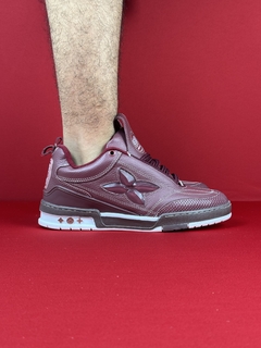 Louis vuitton skate todo vinho couro nacional premium