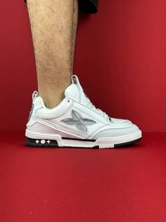 Louis vuitton skate todo branco couro nacional premium