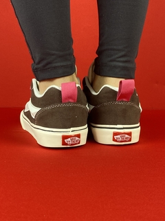 Vans Knu marrom branco Nacional S na internet